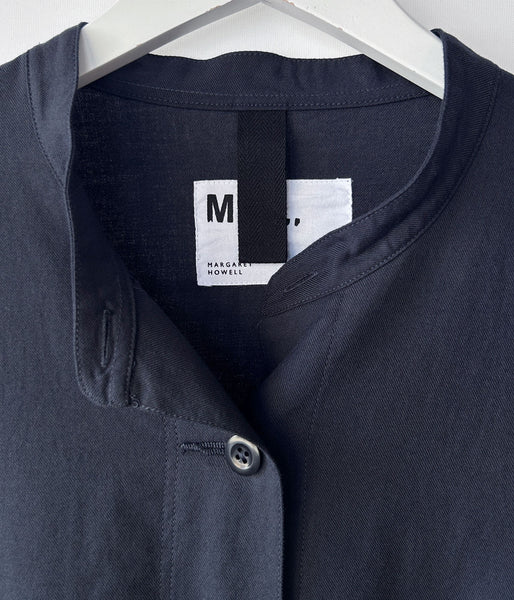 MHL./FINE COTTON WOOL TWILL DRESS (DARK NAVY)