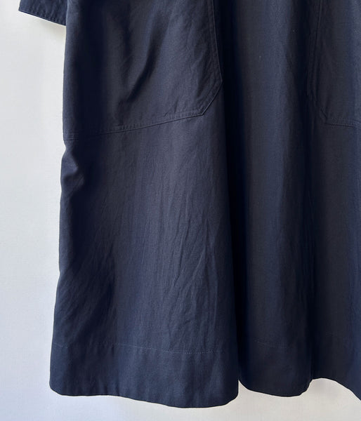 MHL./FINE COTTON WOOL TWILL DRESS (DARK NAVY)