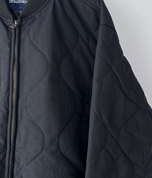DESCENDANT/BURNS PADDING JACKET (BLACK)
