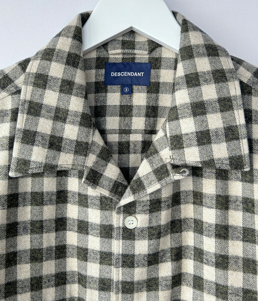DESCENDANT/MILPITAS PLAID LS SHIRT (WHITE)