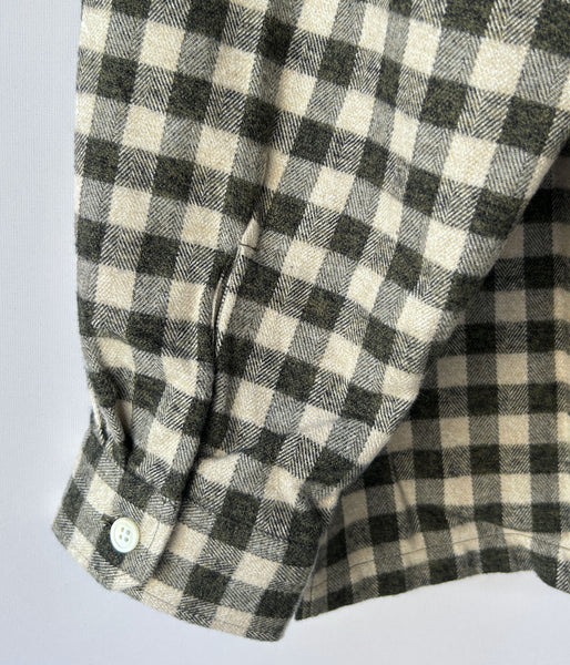 DESCENDANT/MILPITAS PLAID LS SHIRT (WHITE)
