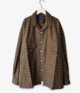 DESCENDANT/MILPITAS PLAID LS SHIRT (BROWN)