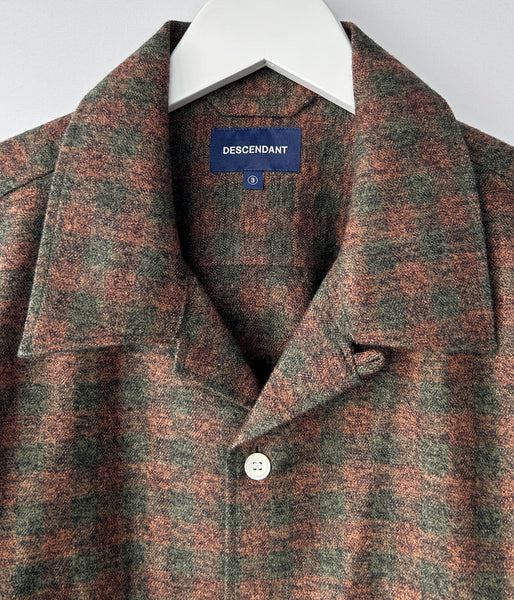 DESCENDANT/MILPITAS PLAID LS SHIRT (BROWN)