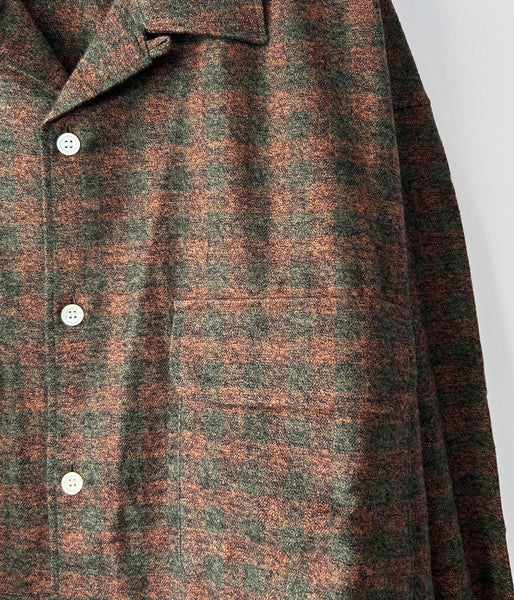 DESCENDANT/MILPITAS PLAID LS SHIRT (BROWN)