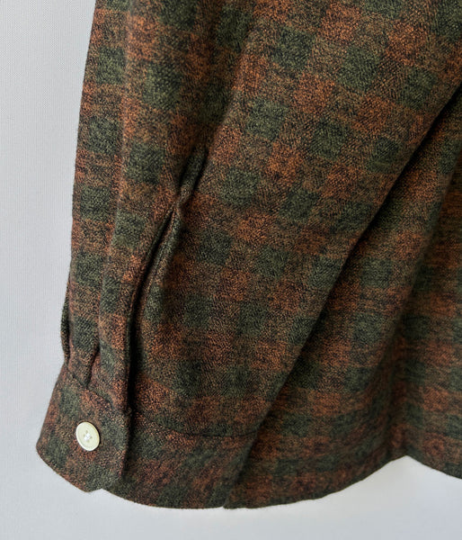 DESCENDANT/MILPITAS PLAID LS SHIRT (BROWN)