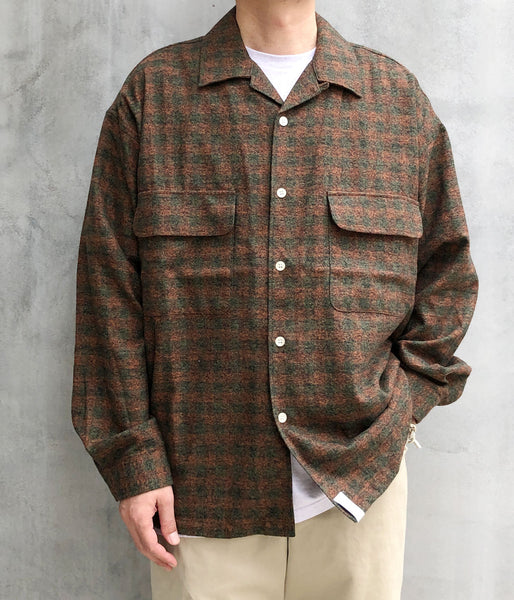 DESCENDANT/MILPITAS PLAID LS SHIRT (BROWN)