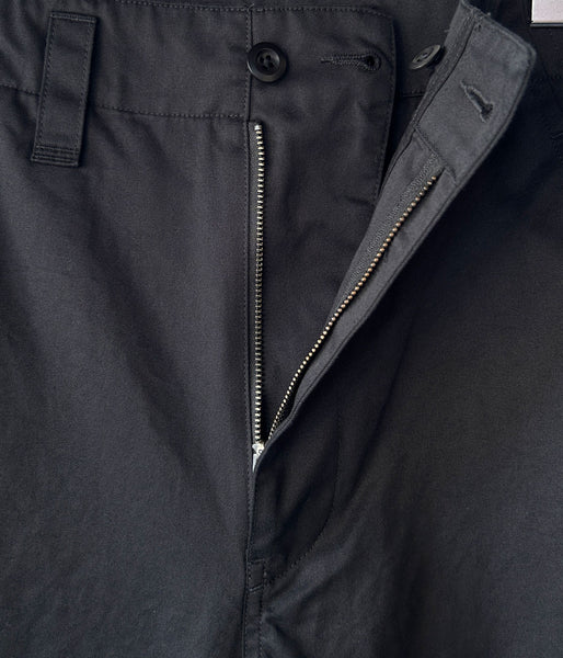 MHL./WASHED CHINO COTTON TROUSERS WOMENS (BLACK)
