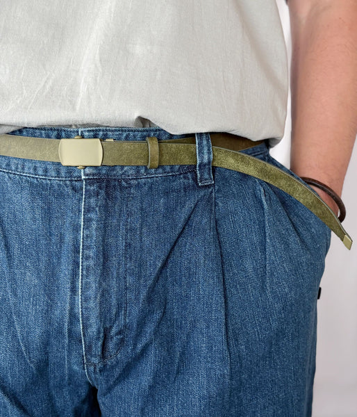 DIGAWEL/LEATHER SLIDE BELT