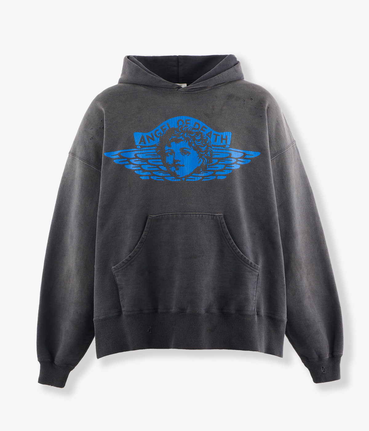 SAINT MICHAEL/HOODIE/ANGEL/BLACK