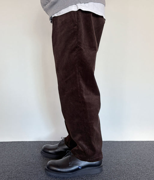 DESCENDANT/DC-3 CORDUROY TROUSERS (BROWN)