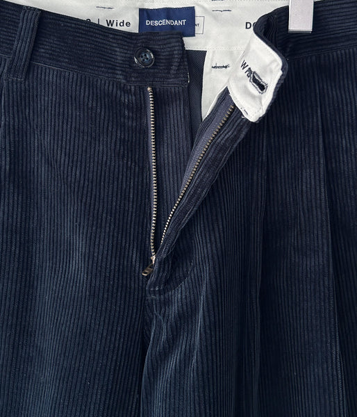 DESCENDANT/DC-3 CORDUROY TROUSERS (NAVY)
