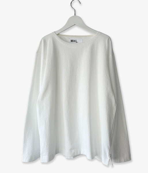 MHL./DRY COTTON JERSEY TOP (WHITE)