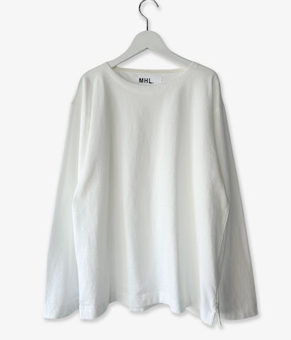 MHL./DRY COTTON JERSEY TOP (WHITE)