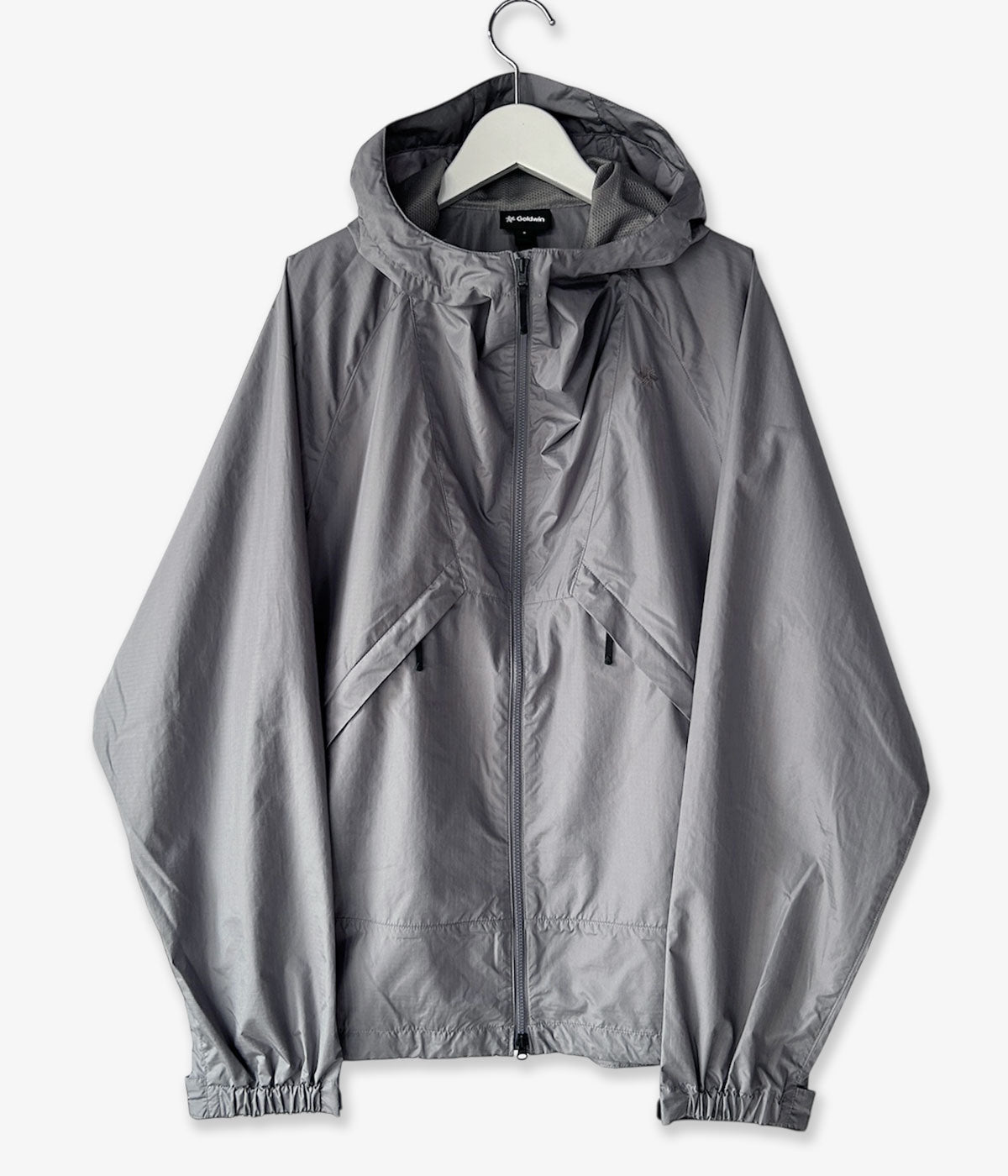 Goldwin/RIP-STOP HOODED JACKET (METALLIC GRAY)