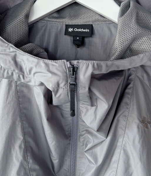 Goldwin/RIP-STOP HOODED JACKET (METALLIC GRAY)