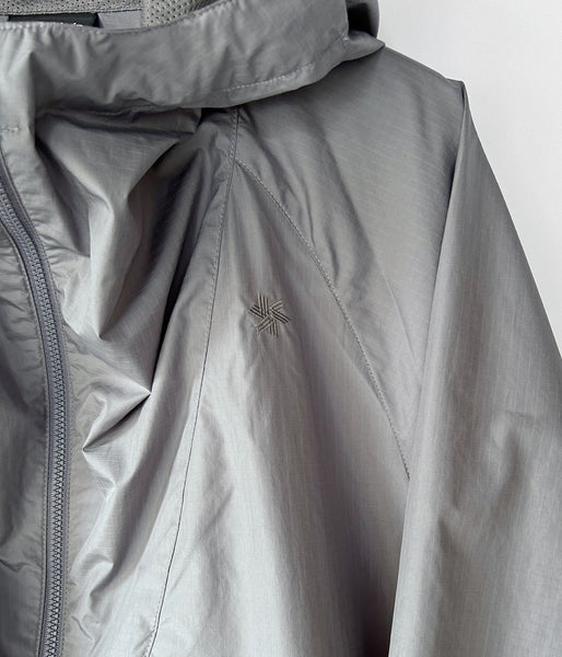 Goldwin/RIP-STOP HOODED JACKET (METALLIC GRAY)