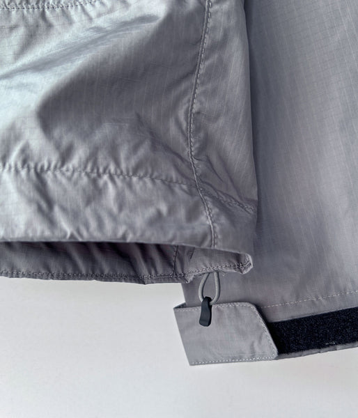 Goldwin/RIP-STOP HOODED JACKET (METALLIC GRAY)