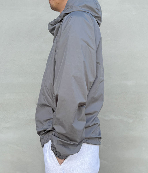 Goldwin/RIP-STOP HOODED JACKET (METALLIC GRAY)