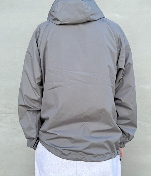 Goldwin/RIP-STOP HOODED JACKET (METALLIC GRAY)