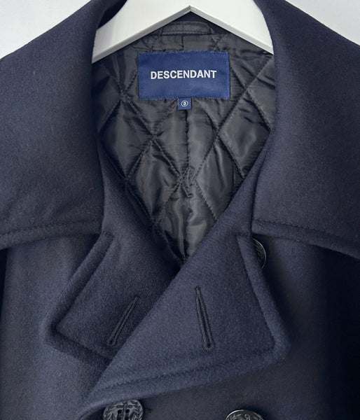 DESCENDANT/SUB WOOL COAT (NAVY)