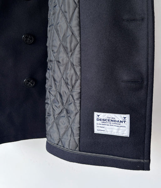 DESCENDANT/SUB WOOL COAT (NAVY)