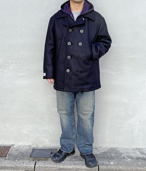 DESCENDANT/SUB WOOL COAT (NAVY)