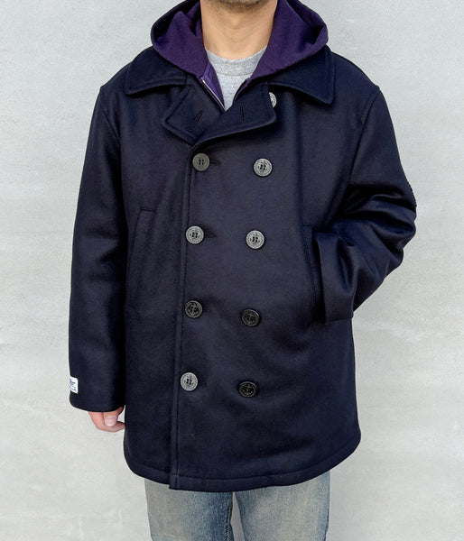 DESCENDANT/SUB WOOL COAT (NAVY)