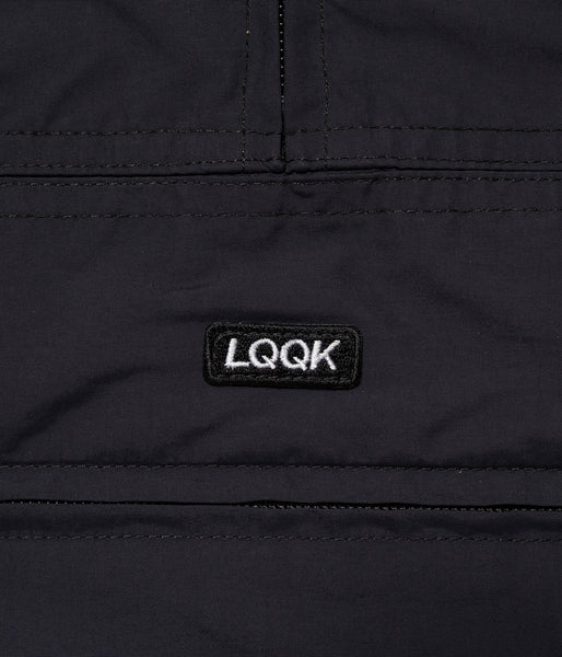 LQQK Studio/NYLON ANORAK HOODIE (BLACK)