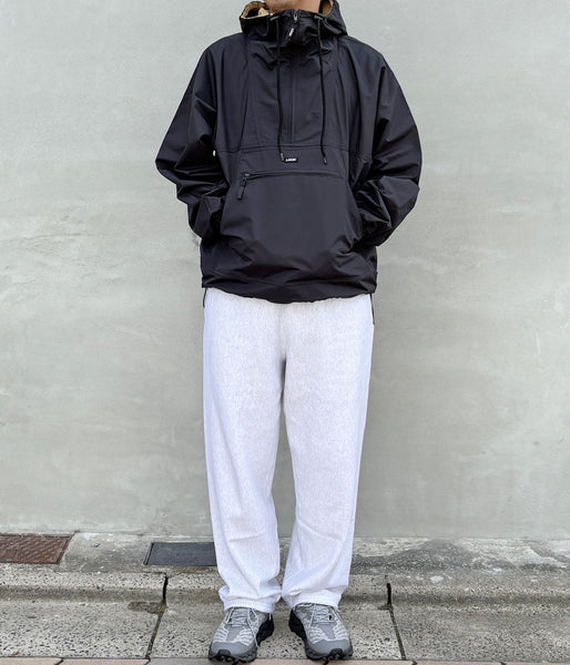 LQQK Studio/NYLON ANORAK HOODIE (BLACK)