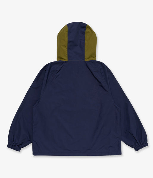 LQQK Studio/NYLON ANORAK HOODIE (NAVY GREEN)