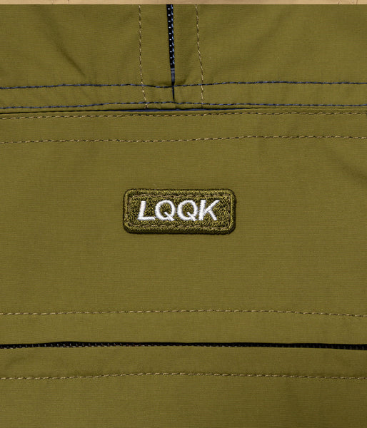 LQQK Studio/NYLON ANORAK HOODIE (NAVY GREEN)