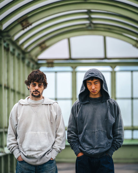 SAINT MICHAEL/BB_AFTER HOODED HOODIE/V/GRAY