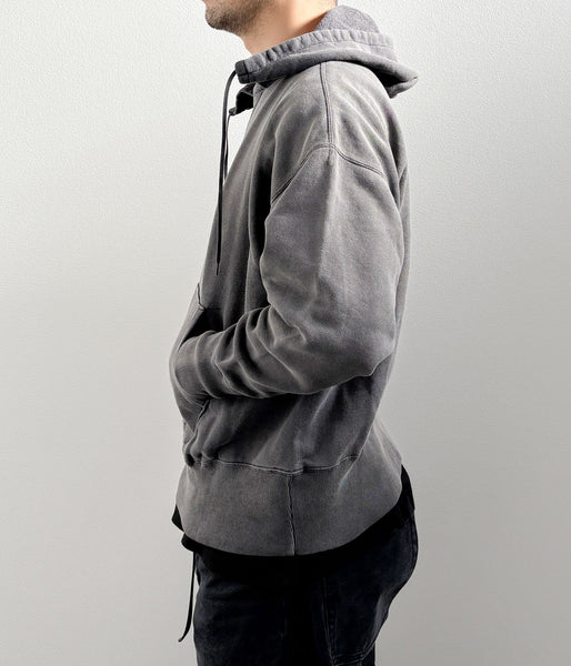 SAINT MICHAEL/BB_AFTER HOODED HOODIE/V/BLK