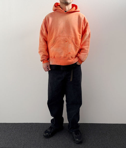 SAINT MICHAEL/BB_DBL FACE HOODIE/SAINT/ORANGE