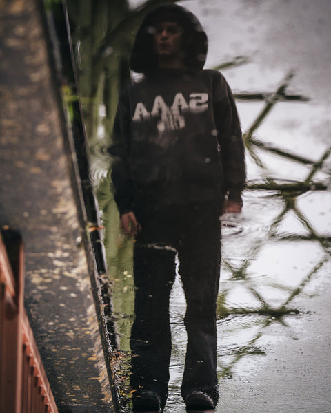 SAINT MICHAEL/BB_AFTER HOODED DBL FC/SAA/NVY