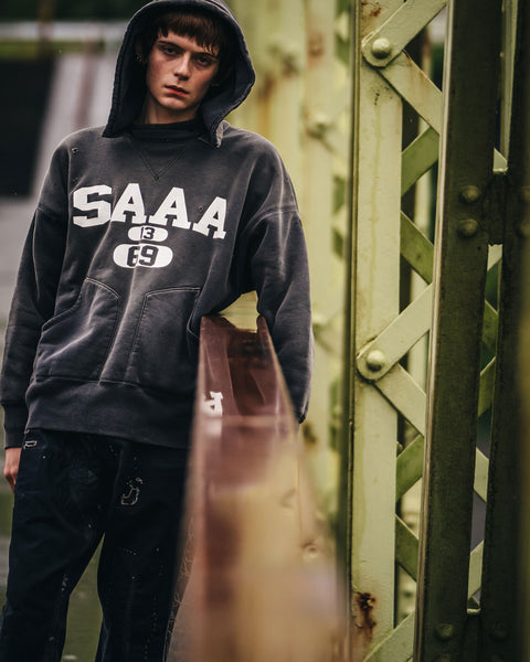 SAINT MICHAEL/BB_AFTER HOODED DBL FC/SAA/NVY