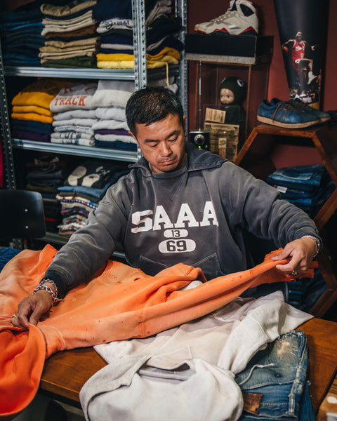 SAINT MICHAEL/BB_AFTER HOODED DBL FC/SAA/NVY