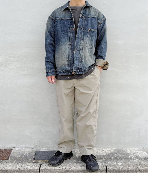 INTERIM/CLASSIC HEAVY KIBATA SHUTTLE HYPER BIG WWII "1ST" DENIM JACKET (C.NAVY)