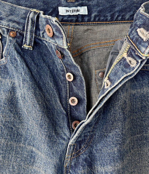 INTERIM/CLASSIC HEAVY KIBATA SHUTTLE WWII 1943 DENIM JEANS (C.NAVY)