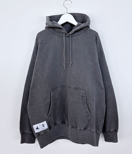 DESCENDANT/CACHALOT HOODY PIGMENT DYE (BLACK)