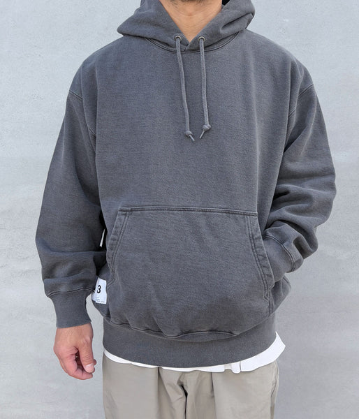 DESCENDANT/CACHALOT HOODY PIGMENT DYE (BLACK)