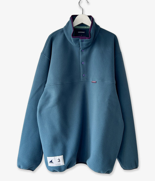 DESCENDANT/HUMMING FLEECE PULLOVER (TEAL)
