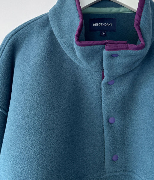 DESCENDANT/HUMMING FLEECE PULLOVER (TEAL)