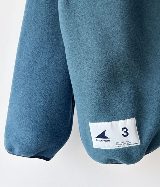 DESCENDANT/HUMMING FLEECE PULLOVER (TEAL)