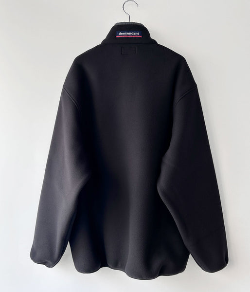 DESCENDANT/HUMMING FLEECE PULLOVER (BLACK)