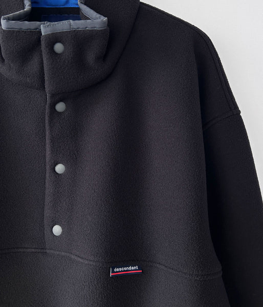 DESCENDANT/HUMMING FLEECE PULLOVER (BLACK)