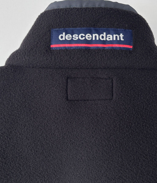 DESCENDANT/HUMMING FLEECE PULLOVER (BLACK)