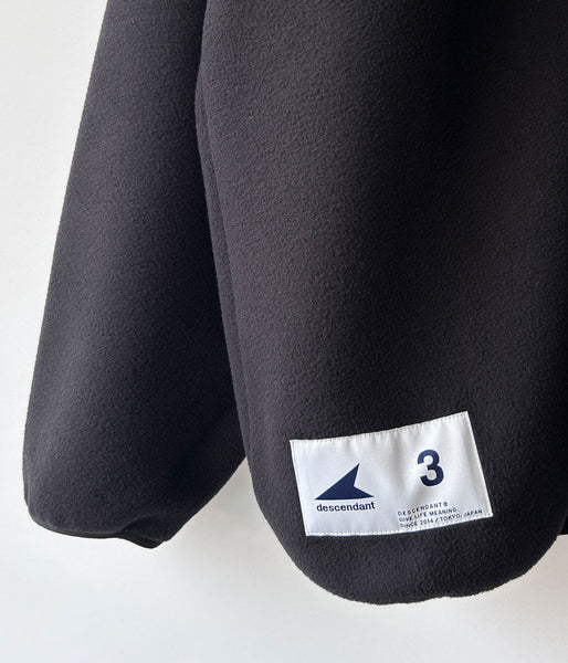 DESCENDANT/HUMMING FLEECE PULLOVER (BLACK)