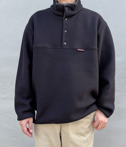 DESCENDANT/HUMMING FLEECE PULLOVER (BLACK)