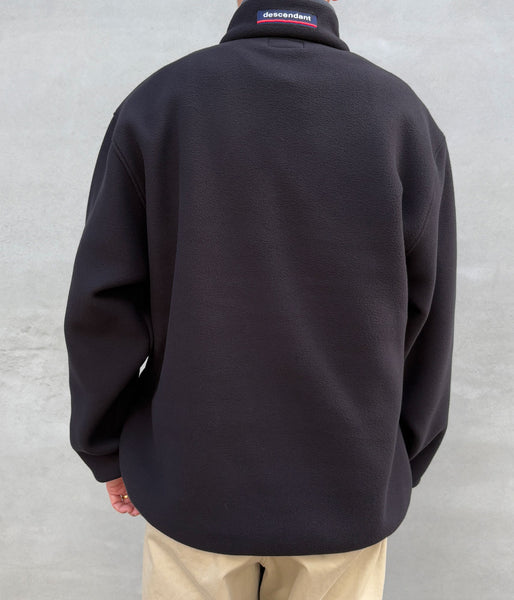 DESCENDANT/HUMMING FLEECE PULLOVER (BLACK)
